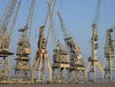 Belgium - Antwerp - Cranes in the port
